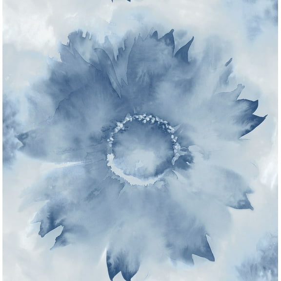 NextWall Watercolor Sunflower Peel and Stick Wallpaper