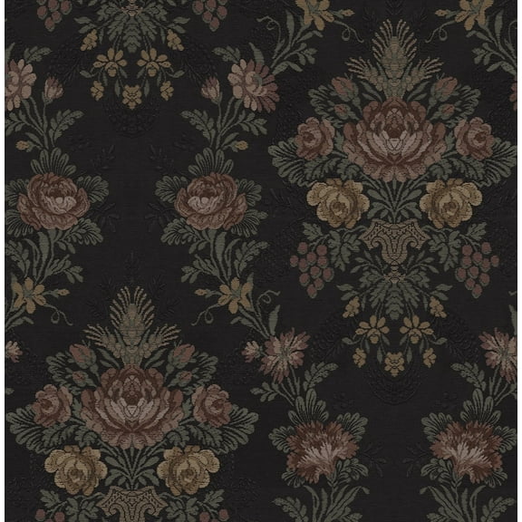 NextWall Wrought Iron Hasset Tapestry Floral Peel and Stick Wallpaper - 20.5 in. W x 18 ft. L Roll