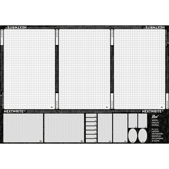 NextWrite Dry Erase Adhesive Surface - Grid Pattern