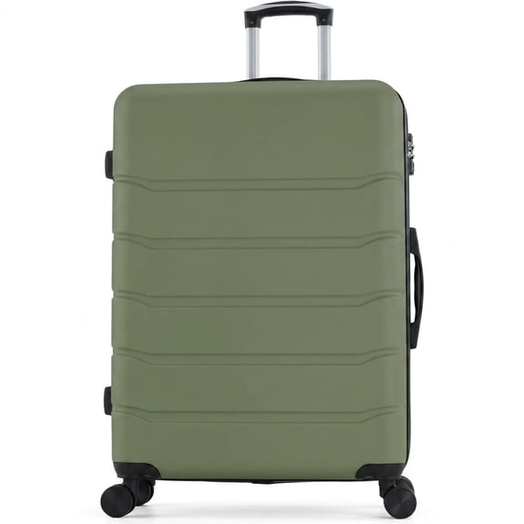Nextay 24 Inch Hard Shell ABS Carry On Luggage, Expandable Rolling Suitcase with Double Spinner Wheels & TSA Lock, Green