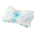 thumbnail image 1 of Nextay Cervical Pillow Ergonomic Memory Foam, Cooling Breathable Fabric for Neck Shoulder Comfort, Queen Size, White, 1 of 8