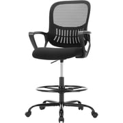 Nextay Ergonomic Tall Drafting Chair with Lumbar Support, Adjustable Mesh Office Chair with Footrest for Standing Desk & Workstation