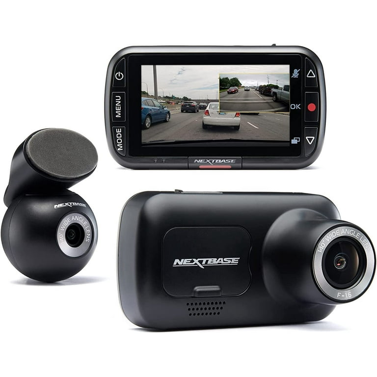 Nextbase 222XR 1080p Dash Cam + Rear Cam HD in Car Mini Camera with Parking  Mode, Night Vision, Automatic Loop Recording, Assembled Weight 2.65 lbs. 