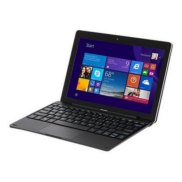Nextbook Flexx 10 - Tablet - with keyboard dock - Intel Atom - Z3735F / up to 1.83 GHz - Windows 8.1 with Bing - HD Graphics - 2 GB RAM - 32 GB eMMC - 10.1" IPS touchscreen 1280 x 800 - black