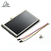 Nextion 7.0″ Enhanced HMI Display Module NX4832K035 Resistive LCD-TFT Touch Screen 480 * 320, Nextion Display with RTC Function and 8 Digital GPIOs, Suitable for 3D Printers, Vehicle HMI, etc.