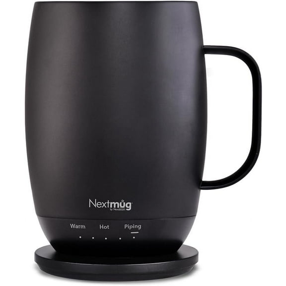 Nextmug Plus - Temperature-Controlled, Self-Heating Coffee Mug (Burgundy - 18 oz.)