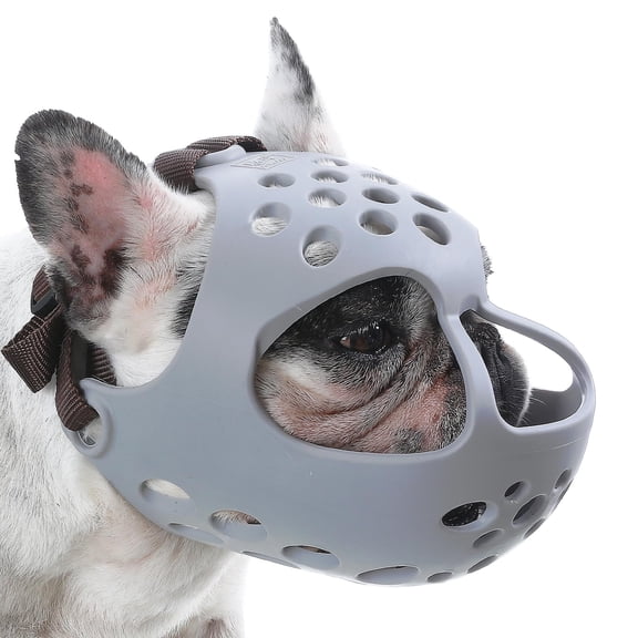 Nextone English Bulldog Muzzle, Soft Short Snout Dog Muzzle Stops Biting