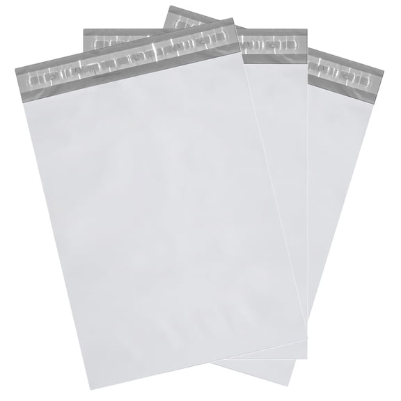 Nextphase Packaging 2 Mil White Poly Mailer Shipping Envelope Mailer 10 x 13 Inch Bags with Self Sealing Adhesive for Storage, Packaging, and More