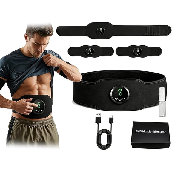 Nexts Gen Muscle Fitness ABs Belt  Adjustable Toning Belt with 12 Modes & 19 Intensities, Core Muscle Firming & Strengthening Workout Equipment