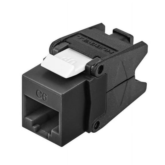 Nextspeed Category 6 Jack with Cobra-Lock Termination Black Face