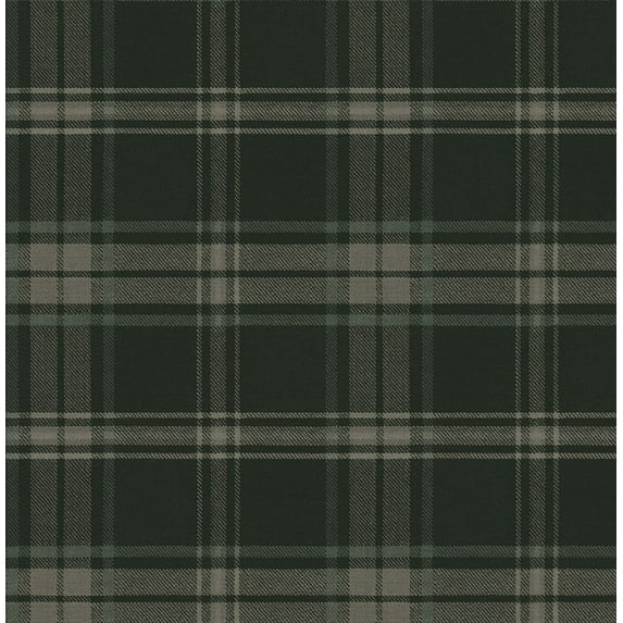 Nextwall Greenery Sennehill Plaid Peel And Stick Wallpaper - 20.5 in. W x 18 ft. L Roll
