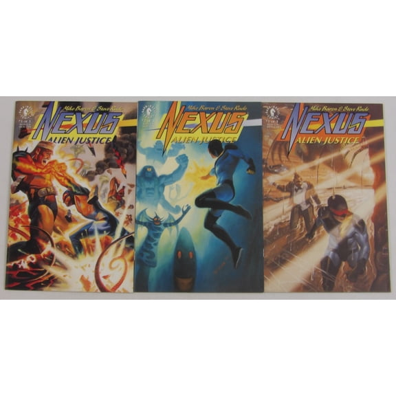 Nexus: Alien Justice #1-3 VF/NM complete series Mike Baron - Steve Rude ; Dark Horse