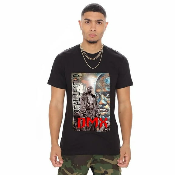 Nexus Clothing Men DMX SPRIT TZMA Black T-Shirt (Black)
