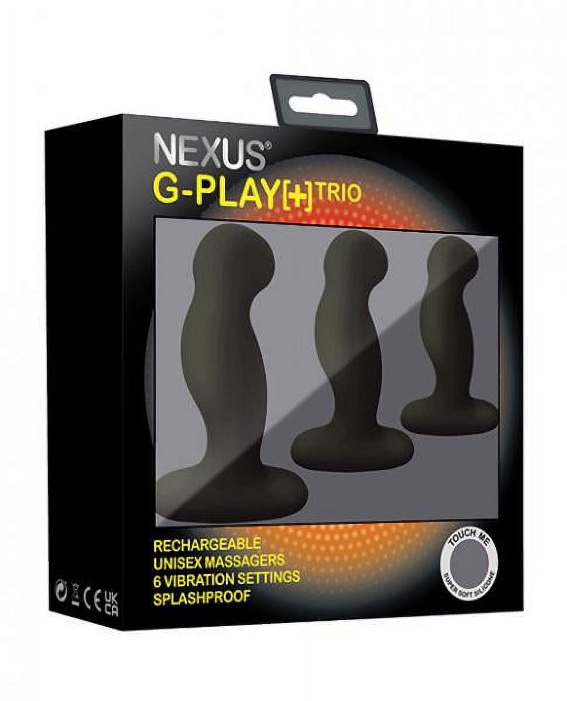 Nexus G Play Trio Rechargeable Massagers - Black, Finger Vibrator, 1 -  Walmart.com