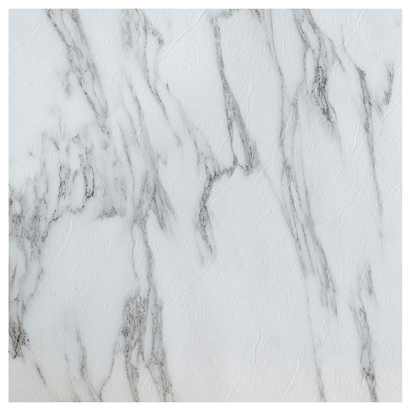 White Marble Vinyl Floor Tiles 20 Pcs Self Adhesive Flooring - Actual 12" x 12"