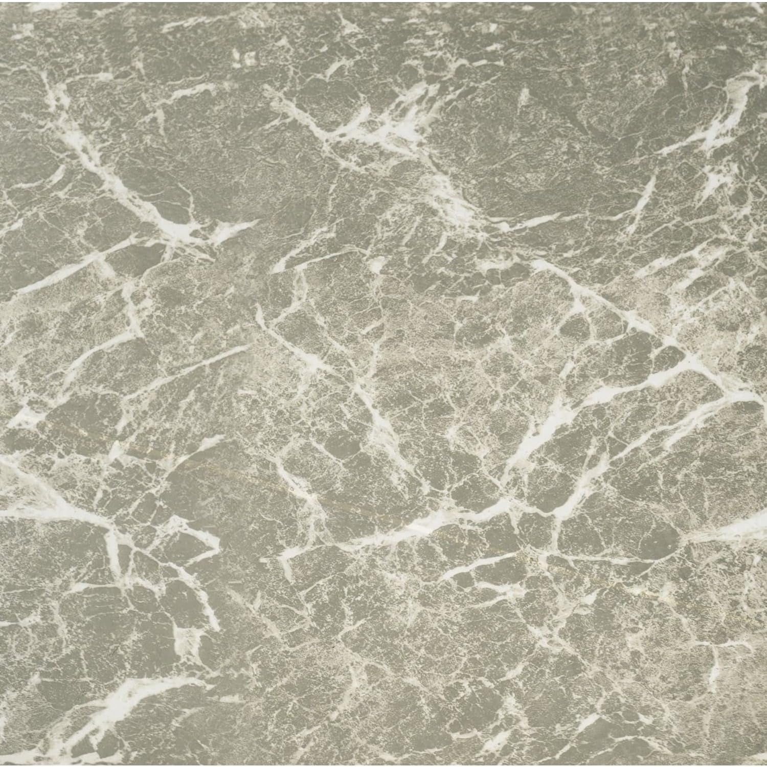 Nexus Self Adhesive 12-inch Vinyl Floor Tiles  20 - 12" X Grey Marble Peel & Stick Diy Flooring For Kitchen Dining Room Bedrooms Bathrooms By Home Decor