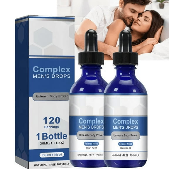 Nexusbio Labs Complex Men's Drops, The Secret Drops for Stronger Men, Complex Men's Drops to Increase Desire and Satisfaction-2pcs