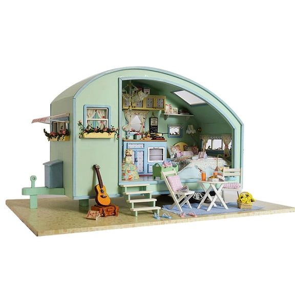 Nexvoroi Miniature House Model Mini DIY Kits for Home Use