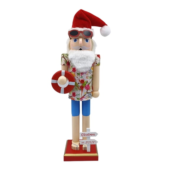 Nexvoroi Nutcracker Figurines Wooden 3d Home Holiday Decor for Christmas Tree Decor Edition 2
