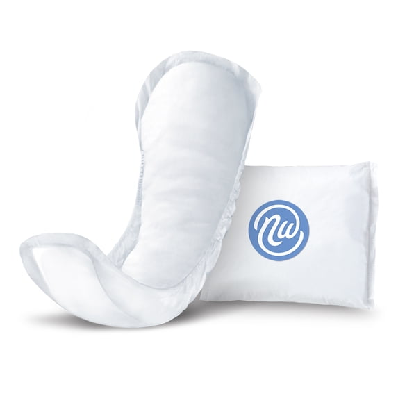 Nexwear Incontinence Pads, Dermatologist Tested, Maximum Absorbency 13.75 in, 30 Count, 1 Pack