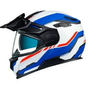 Nexx X.Vilijord Continental Modular Dual Sport Helmet White/Blue/Red SM