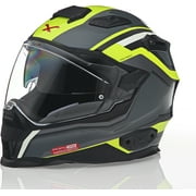 Nexx X.WST 2 Motrox Motorcycle Helmet Titanium/Neon Yellow SM