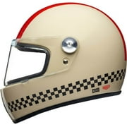 Nexx XG100R Finish Line Cream Red Helmet size Large