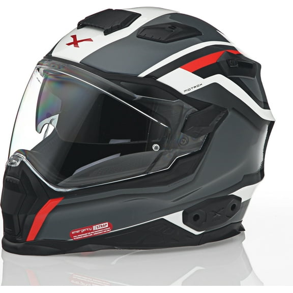 Nexx X.WST 2 Motrox Motorcycle Helmet White/Gray/Red 3XL