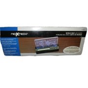 NexxTech World Illuminious Map Desktop LCD Clock