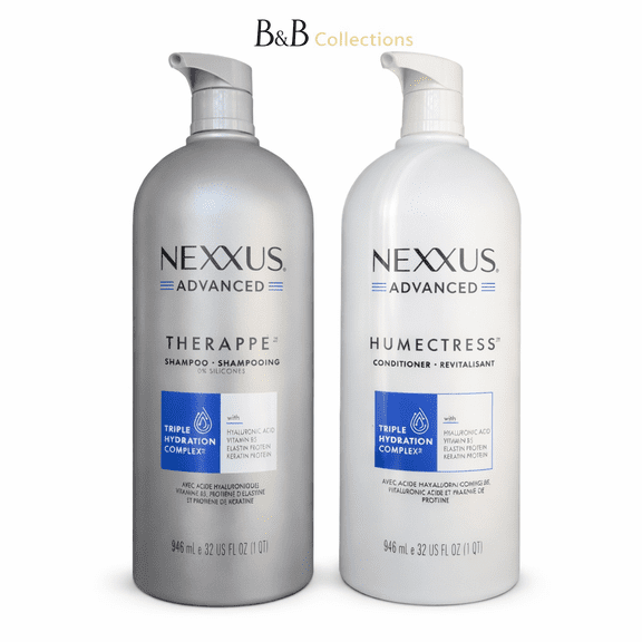 Nexxus Advanced Therappe Shampoo & Humectress Conditioner Set, 32 fl oz Each Deep Hydration System for Dry & Damaged Hair with Protein Complex