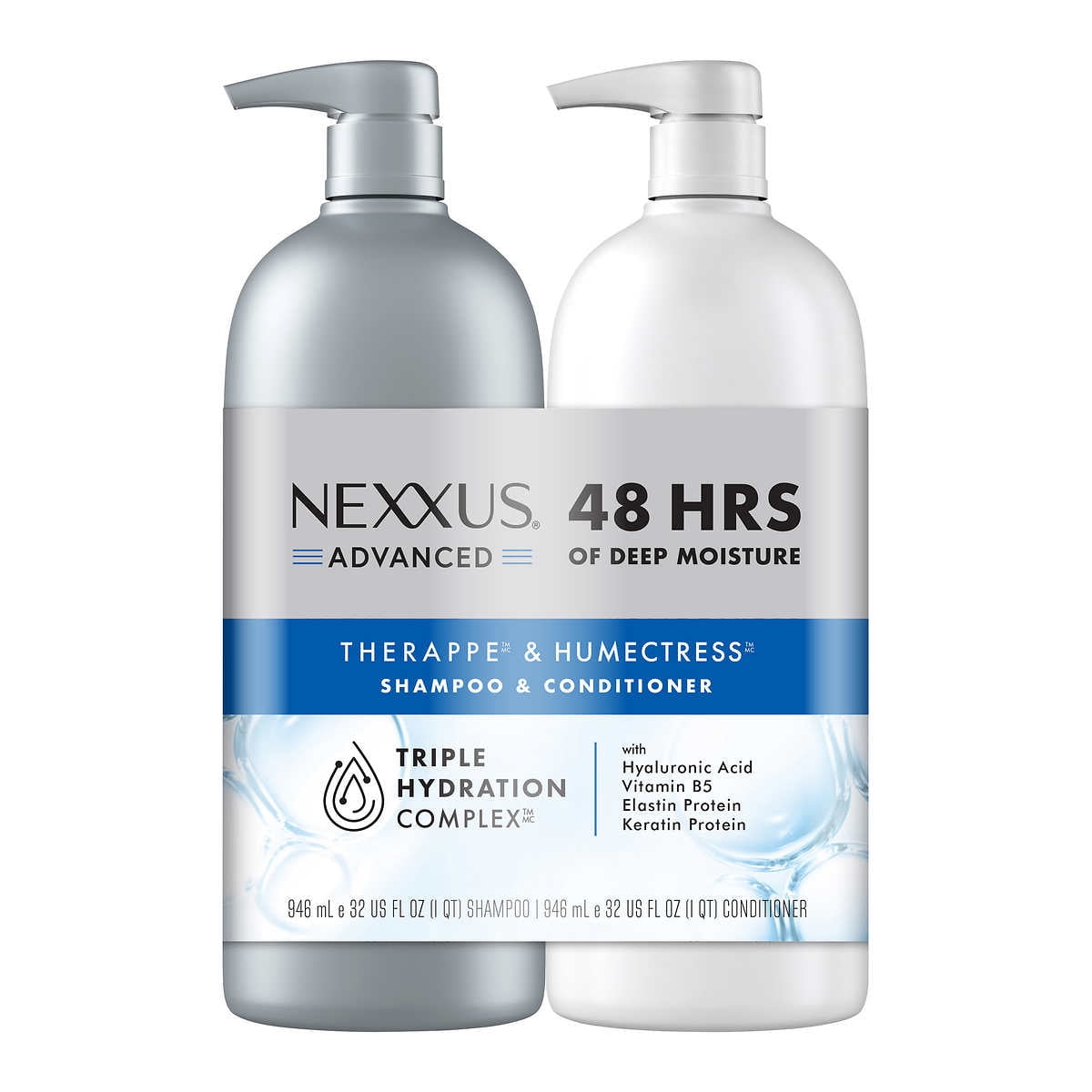 Nexxus Advanced Therappe Shampoo and Humectress Conditioner, 32 Fl Oz (2  Pack)