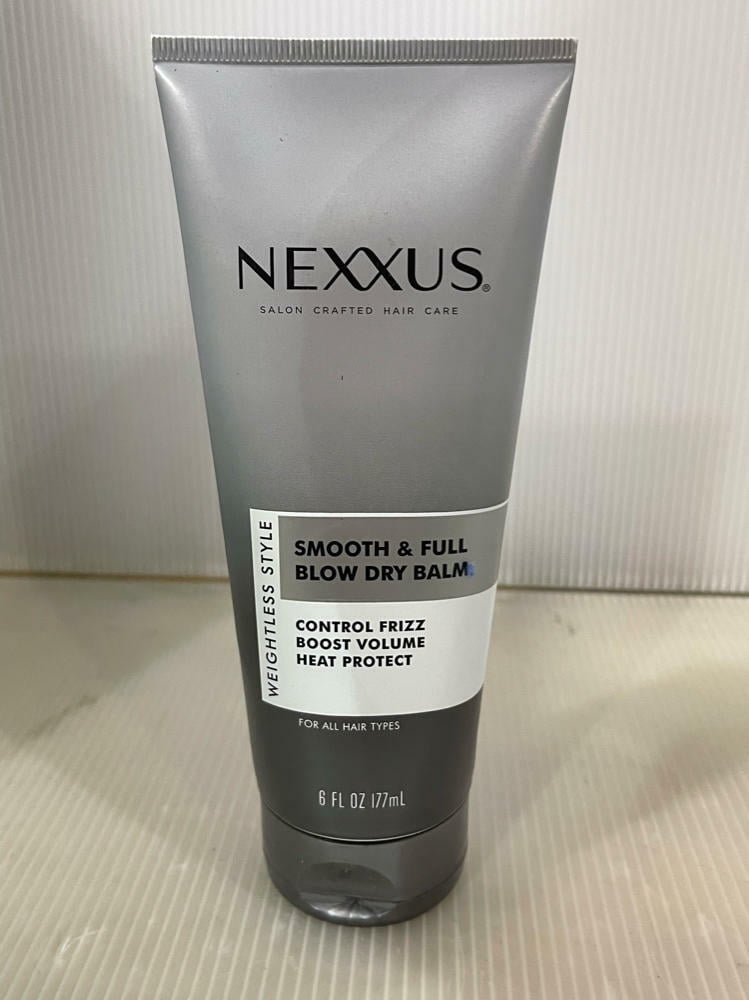 Nexxus Blow Dry Cream Frizz Control for Weightless Style & Volume, with StyleProtect Technology 6 oz