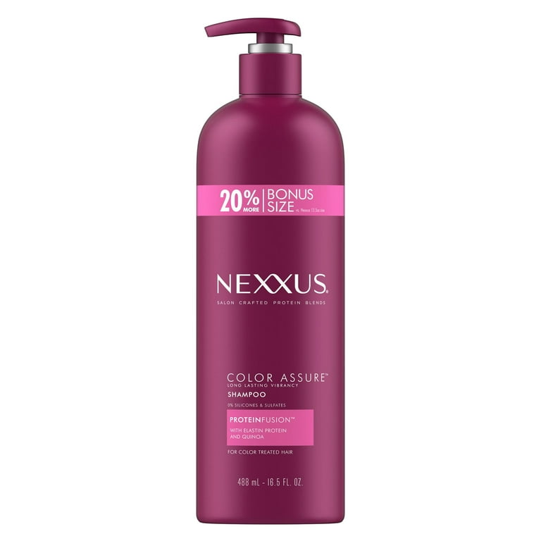 Long Protein, with Elastin Lasting Shampoo fl Assure oz Daily Color Nexxus Vibrancy 16.5