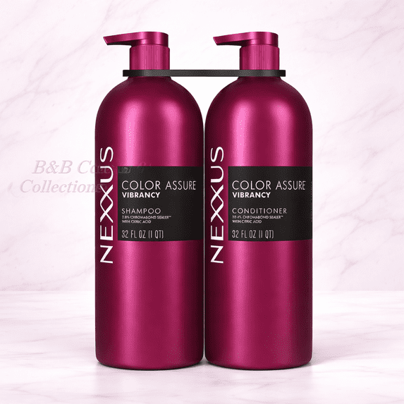 Nexxus Color Assure Shampoo & Conditioner Set, 32 oz Each (2 Pack) – Enhances Color Vibrancy Up to 40 Washes, Salon Quality Color Protection System
