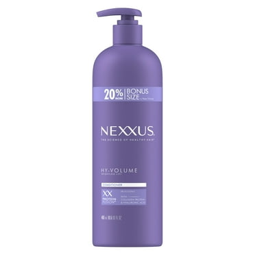 Nexxus HY-VOLUME Volumizing Conditioner with Collagen Protein & Hyaluronic Acid, 16.5 oz with Pump