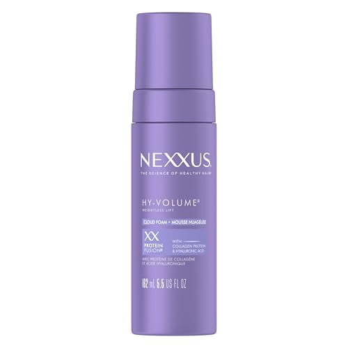 Nexxus Hy-Volume Weightless Lift Cloud Foam Treatment for Flat & Limp Hair, 48 Hours Volume
