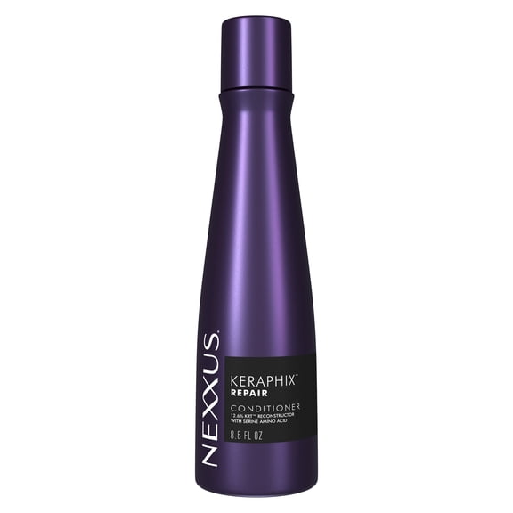 Nexxus Keraphix Conditioner for Damaged Hair Powered by Krt Keratin Resistance Therapy with Liquid Crystal Amino Acids Damage Repair, 8.5 Fl oz