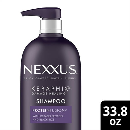 Nexxus Keraphix Shampoo, Conditioner, & Hairspray Set With ProteinFusion for Damaged Hair, Keratin Protein, Black Rice, Silicone-Free