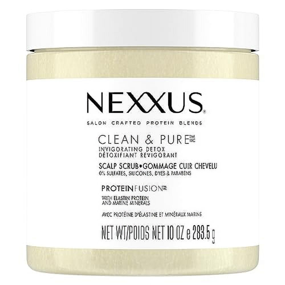 Nexxus Sulfate-Free Hair Scrub To Nourish \u0026 Clarify Exfoliating Scalp Scrub Silicone, Dye, \u0026 Paraben Free Hair Scrub 10 oz