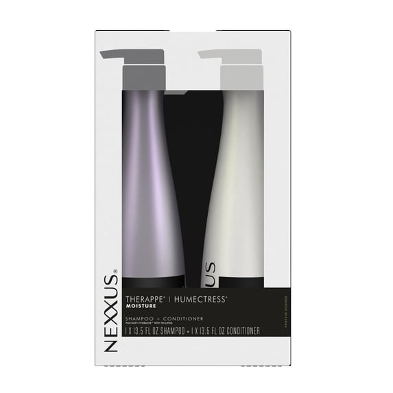 Nexxus Therappe And Humectress Shampoo And Conditioner For Dry Hair For Ultimate Moisture Powered By Polysoft Hydrator Technology With Tri-Lipids, 13.5 fl oz 2 Count