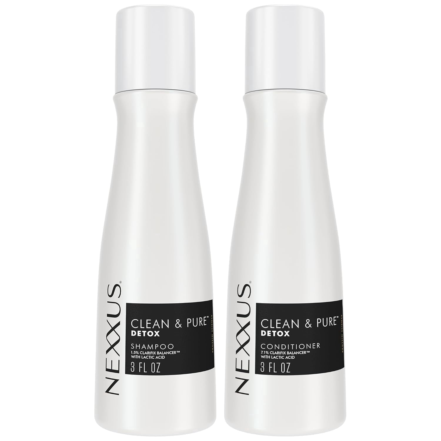 お得！新品未使用品　ベルジュバンスshampoo & rinse セット Nexxus Travel Shampoo and Conditioner, Clean & Pure, 6 fl oz