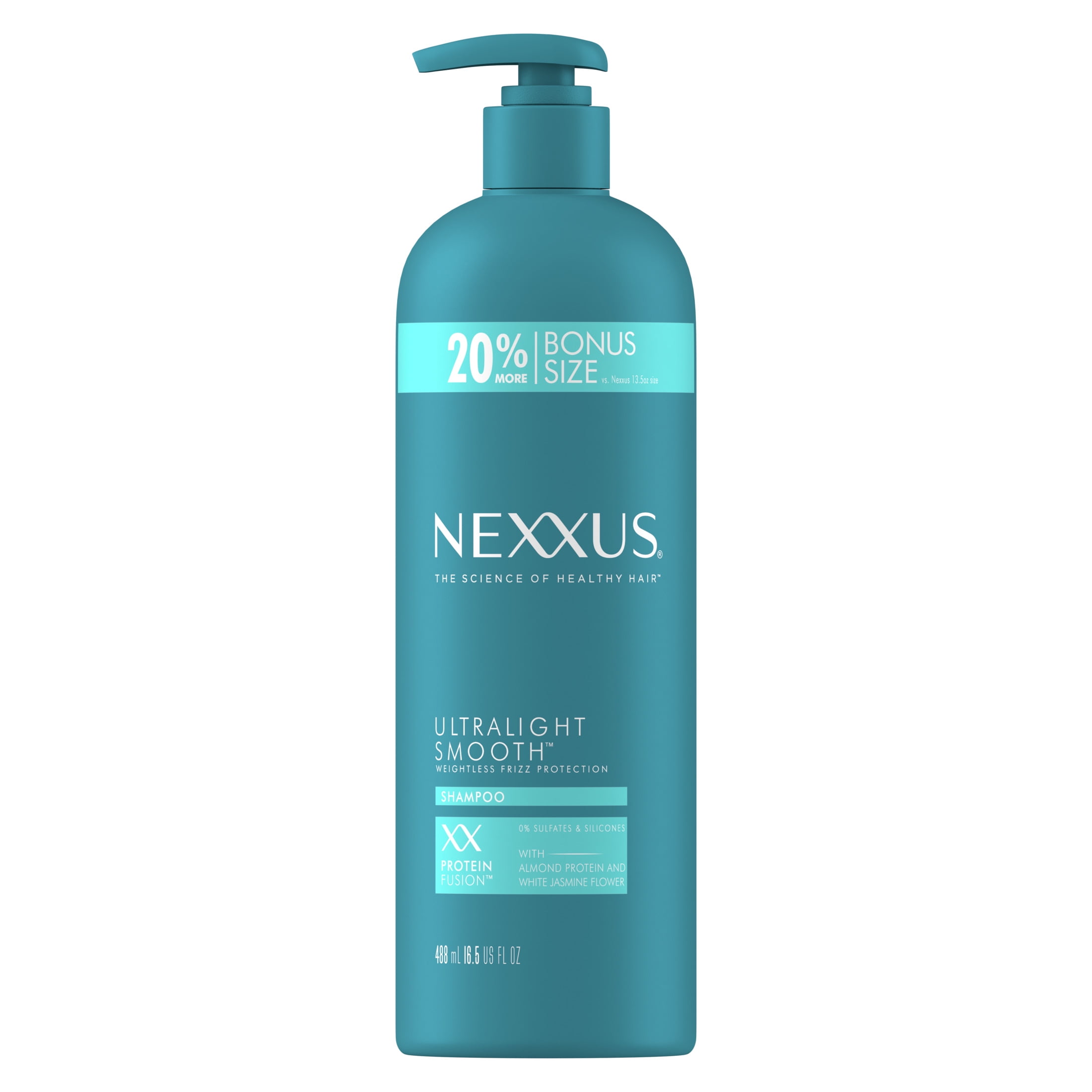 Nexxus Ultralight Smooth Daily Shampoo with Almond Protein, White