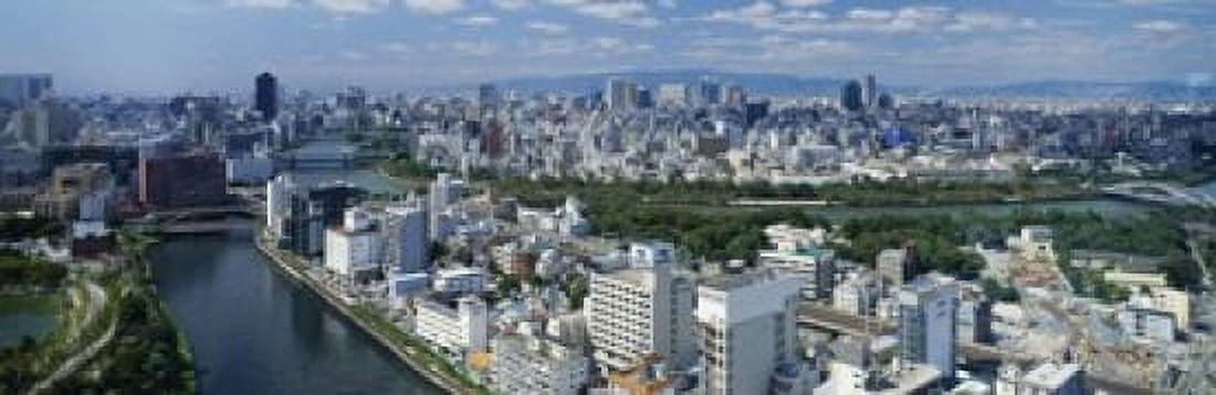 Neya River Osaka Japan Canvas Art - Panoramic Images (18 x 6)