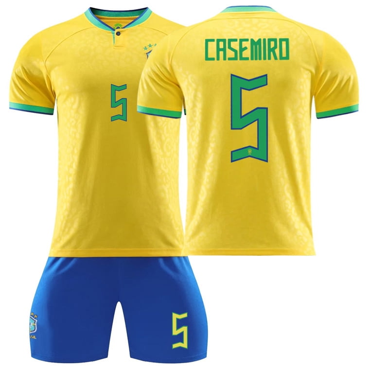 2 deals sets size 8 Brasil # 10 Neymar JR size 12 Soccer KID'S Set Uniform 2022/23.