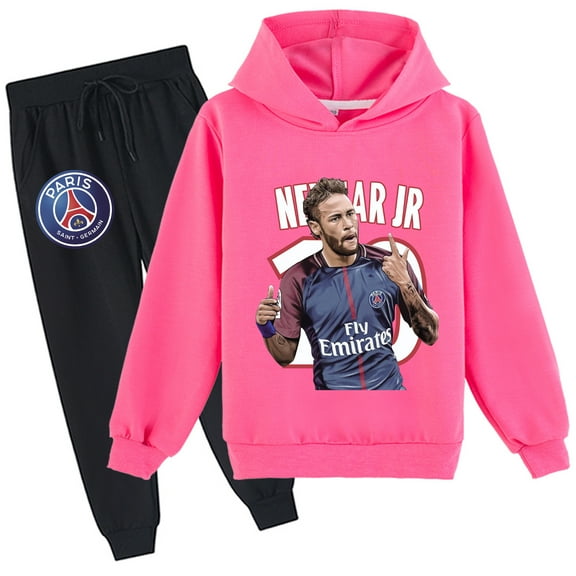 Neymar Boys Girls Graphic Cotton Sweatshirt Pullover Spring Autumn Sweatpants 2 Pieces Sweatsuit Outfit Sets