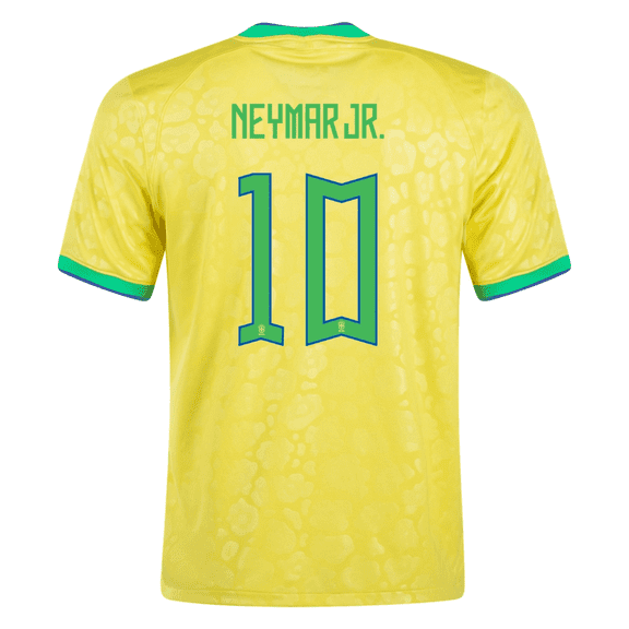 Neymar Brazil Soccer Jersey #10 Yellow 22/23