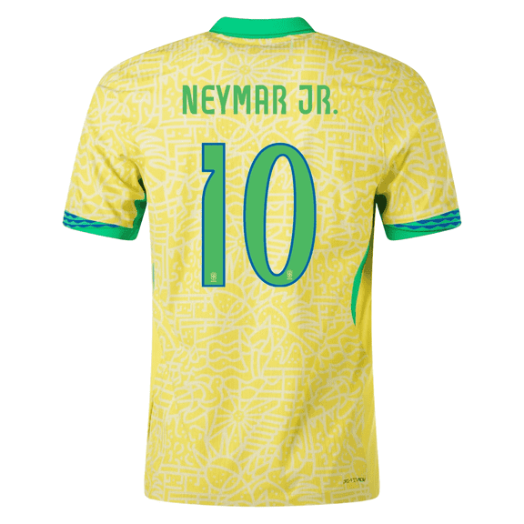 Neymar Brazil Soccer Jersey #10 Yellow