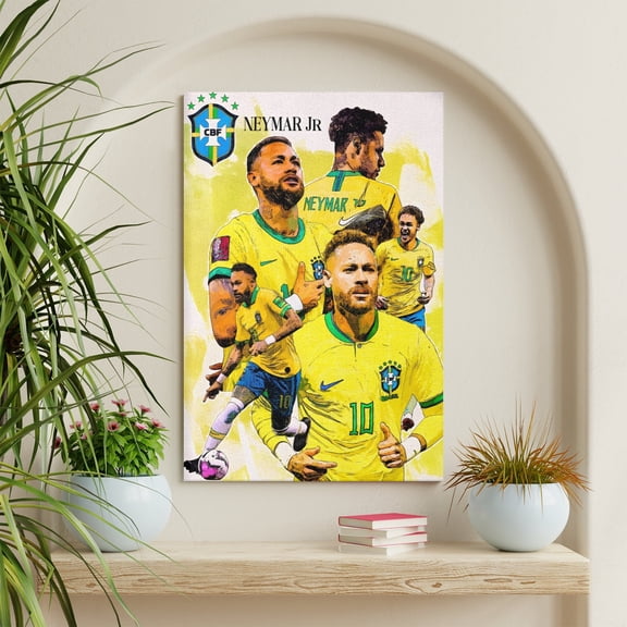 Neymar Canvas Print - Vertical8"x12"