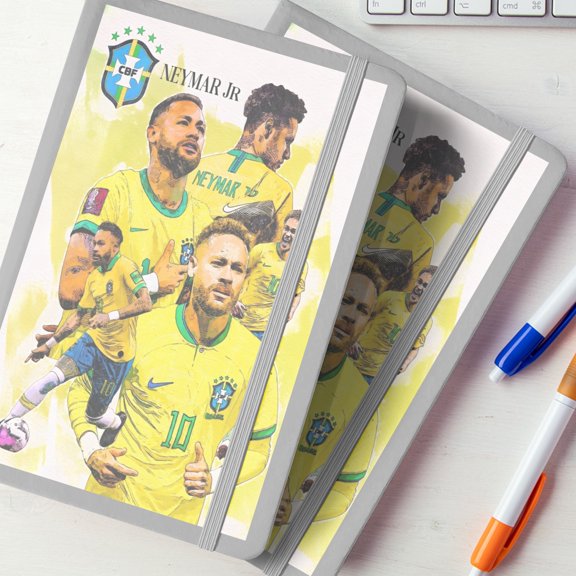 Neymar Custom Printed Notebook.