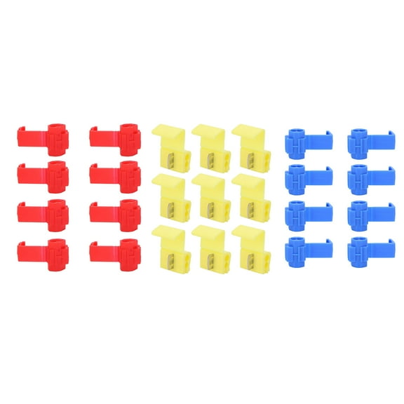 Neyseki 210Pcs Lock Wire Connectors Quick Splice Electrical Cable Snap Crimp Terminal Blocks